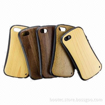TPU Wooden Grain Cases for iPhone with IML Technology